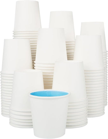 300 Pack 5 oz Paper Cups, Small Bathroom Cups Disposable Paper Cup for Mouthwash,Hot/Cold Beverage Drinking Cup for Party, Picnic, BBQ, Travel and Event