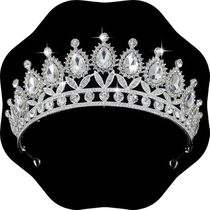 Kamirola Tiaras Princess Crown for Women and Girls Crystal Headbands for Bridal, Princess for Wedding and Party(TR21)
