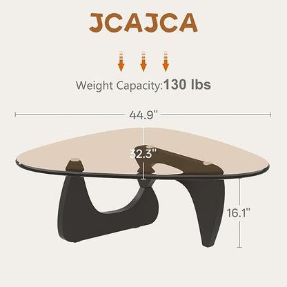 Coffee Table for Living Room Mid Century Modern Center Small Table, Black Brown(45 Inch)