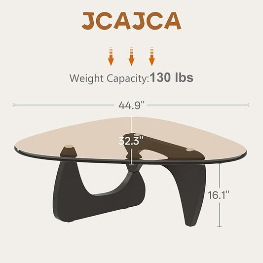 Coffee Table for Living Room Mid Century Modern Center Small Table, Black Brown(45 Inch)