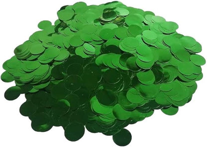 ZOOYOO Green Foil Confetti, Round Foil Glitter Table Confetti Dots, Sparkling for Wedding Birthday Party Decoration (1.76 OZ, 1.5 cm)