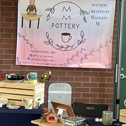 Personalized Custom Vinyl Banner Printing Indoor or Outdoor use Printed Business Event Birthday Party Large Custom Vinyl Banner for Party Decoration (10'x10')