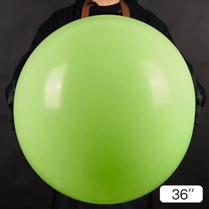 PartyWoo Lime Green Balloons 4pcs 36 Inch Light Green Latex Helium Balloons for Graduation Wedding Baby Shower Anniversary Birthday Dinosaur Jungle Golf Football Theme Party Decorations Green-Y6