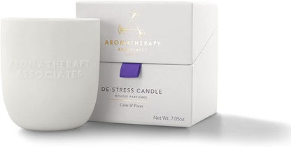 Aromatherapy Associates De-Stress Candle. Hand Poured Vegan Wax to Feel Calm and Focused. Crafted with Frankincense and Chamomile Essential Oils. 40 Hour Burn Time (7.05 oz)