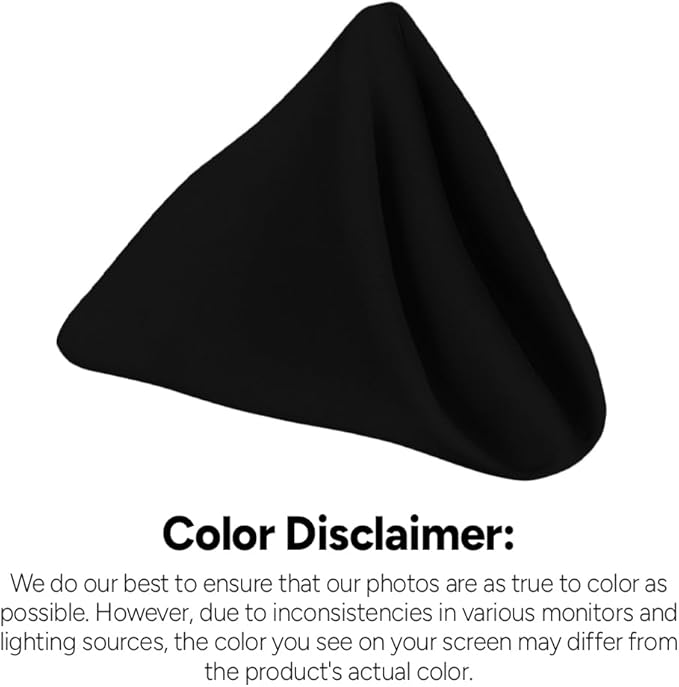 Black Cloth Napkins Bulk (Pack of 24) - 100% Polyester Dinner Linen Napkins Cloth Washable & Reusable - Durable with Hemmed Edges - Ideal for Parties and Weddings (17x17 Inches)
