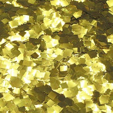 Ultimate Confetti, Fluttering Gold Mylar Shiny Foil Metallic Confetti Squares - Lightweight and Slow-Falling Party Confetti for Cannon and Launcher Use - Best for Celebrations - 1 lb, 16 oz