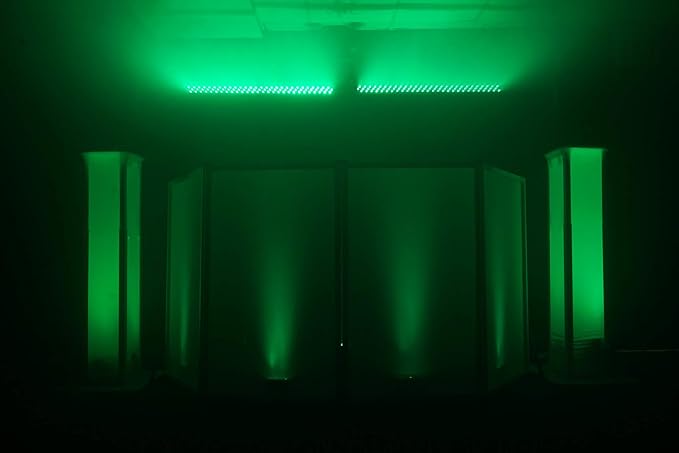 Rockville ROCKSTRIP 252 LED 50W RGB Color Strip Light Bar, 3/4/5/7-Channel DMX, High-Speed Color Changing, Master/Slave Link, Remote, for DJs and Stage