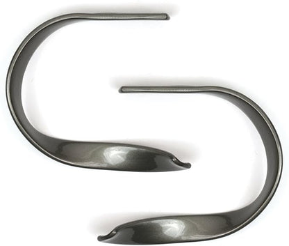 Sashay Metal Curtain Holdback Set of 2, Pewter – Additional Colors Available - Universal Style, Window Treatments, Easy Installation, Curtain Tiebacks, Wall Mounted, Drapery for Home, Bedroom, Office