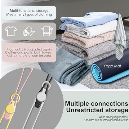 30Pcs Silicone Cable Ties, Cord Organizer Cable Management