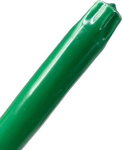 D'light Online Elegant 12" Unscented Holiday Green Taper Candles Premium Quality Candles Hand-Dipped, Dripless Tapered Candles and Smokeless - Set of 12 Individually Wrapped (12 Inch, Holiday Green