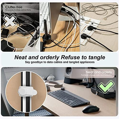 30Pcs Silicone Cable Ties, Cord Organizer Cable Management