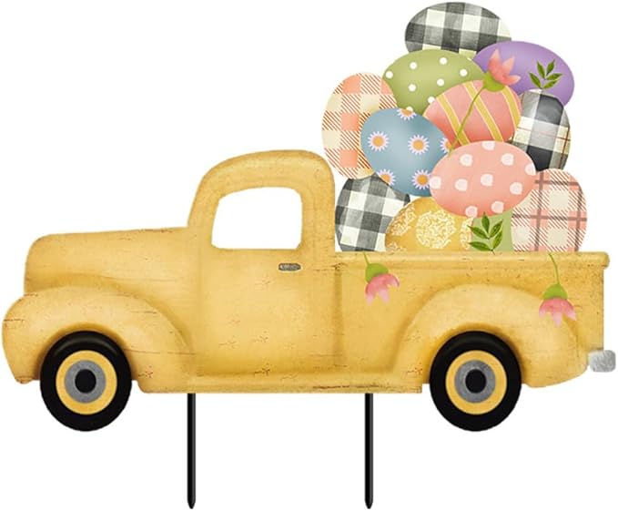 Briarwood Lane Easter Egg Pickup Metal Art