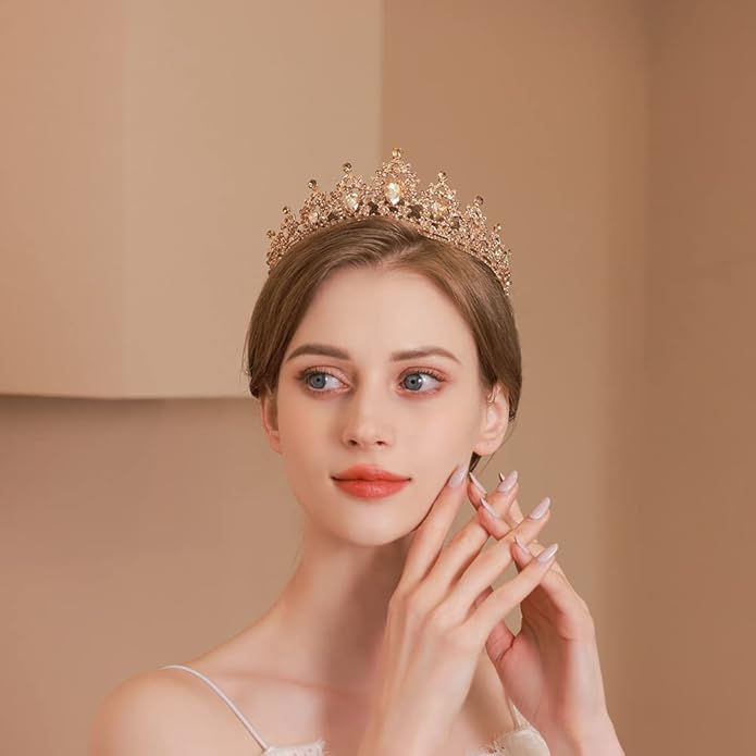 Kamirola - Queen Crown and Tiaras Princess Crown for Women and Girls Crystal Headbands for Bridal, Princess for Wedding and Party（01）