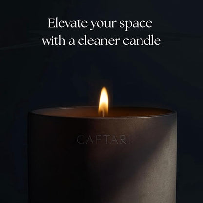 CAFTARI Luxury Aromatherapy Candle | Jasmine, Tuberose & Neroli Scented | 60 Hour Burn | Clean Coconut Soy Wax | Vegan, Gift-Ready Candle for Sleep & Home Spa Feel | Nidra