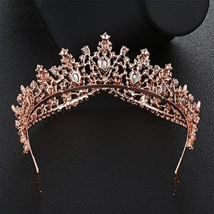 Vintage Baroque Crown Tiara Diadem Wedding Crystal Rhinestone Crown And Tiaras Bridal Hair Jewelry Wedding Hair Accessories