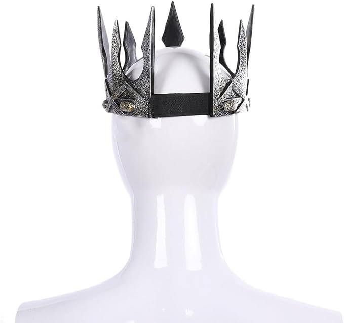 Regal King's Crown,Adjustable Royal Crown Prince Tiara,Medieval King Costume Accessories for Adult