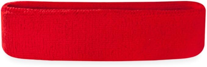 Suddora Workout Headband for Men and Women, Moisture-Wicking Athletic Sweatband, Lightweight Cotton Terry Cloth Bands for Basketball, Tennis, Football, Gym, Running, Cosplay & Costumes