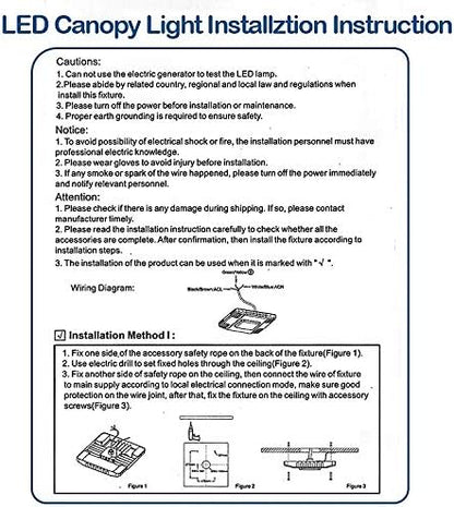 LED Canopy Lights 240W 33600 Lumens 5000K Daylight White 850W HID/MH Equivalent,Die Cast Aluminum Waterproof IP65,Commercial Area & Outdoor Lighting,Ceiling Lighting Fixtures (1 Pack)