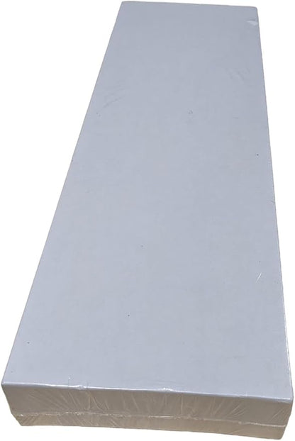 D'light Online Very Tall White Taper Candles, Premium Quality Candles Hand-Dipped, Dripless, Smokeless Paraffin Wax and Unwrapped Bulk Pack for Events - Set of 12 (15 Inch, White)
