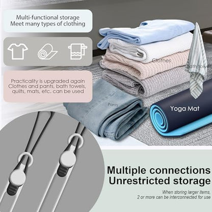 Silicone Cable Ties, Cord Organizer Cable Management, Black White