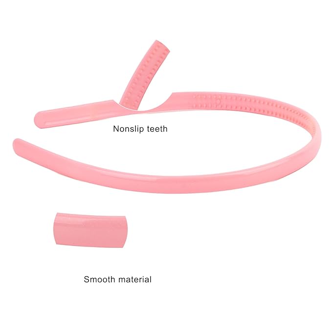 Wecoe 8pcs Headbands for Girls Women 0.4inch Thin Plastic Head Bands for Kids Hair Bands Colorful Hair Accessories for Women Girls