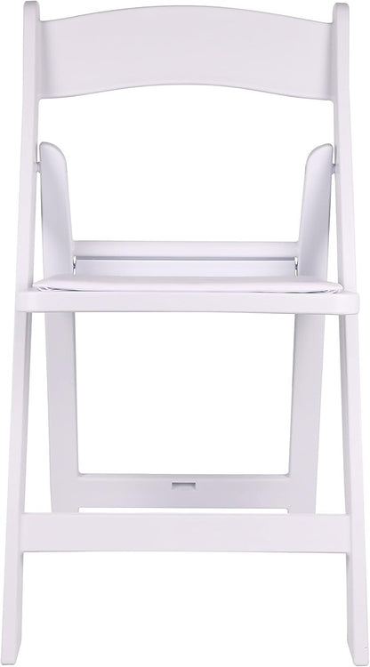 BTEXPERT Resin Folding Chair Vinyl Padded Seat Indoor Outdoor Lightweight Set for Home Event Party Picnic Kitchen Dining Church School Weddings
