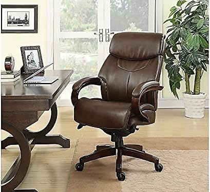 La-Z-Boy Bradley Bonded Leather Executive Chair (Roasted Chestnut)