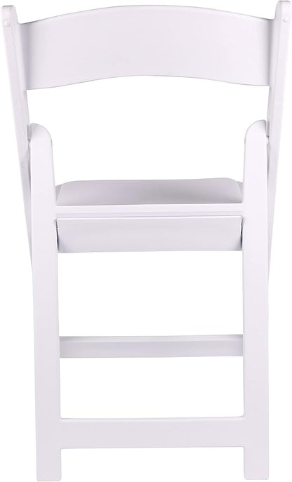 BTEXPERT Resin Folding Chair Vinyl Padded Seat Indoor Outdoor Lightweight Set for Home Event Party Picnic Kitchen Dining Church School Weddings Set of 2