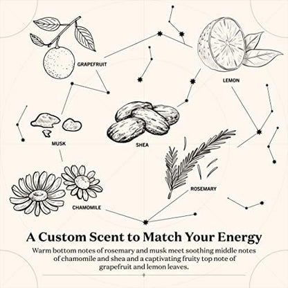 Birthdate Candles, August 18 - Leo Zodiac Scented Candles Birthday Gift - Rosemary, Chamomile & Shea Scent - All-Natural Soy & Coconut Wax, 60-80 Hour Burn Time - Made in USA