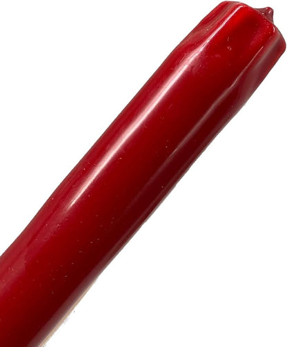 D'light Online Elegant 12" Holiday Unscented Taper Candle for Christmas - Premium Quality Candles Hand-Dipped Tapered Candles, Dripless and Smokeless - Set of 12 (12 Inch, Rustic Christmas)