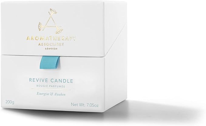 Aromatherapy Associates Revive Candle. Energizing Grapefruit, Rosemary and Juniper Berry Candle to Uplift The Spirit. Natural Wax Burns Over 40 Hours (7.05 oz)