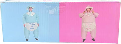 IRETG Inflatable Baby Costume for Adults Funny Blow Up Costume for Baby Shower Gender Reveal Party