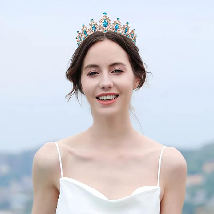 Kamirola - Queen Crown and Tiaras Princess Crown for Women and Girls Crystal Headbands for Bridal, Princess for Wedding and Party（01）