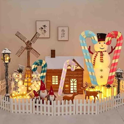 Christmas Ballooons Set Large Christms Cane Balloons Colorful Christmas Candy Size Combination Balloons for Christmas-Themed Party Birthday Party Supplies Decorations 10 PCS