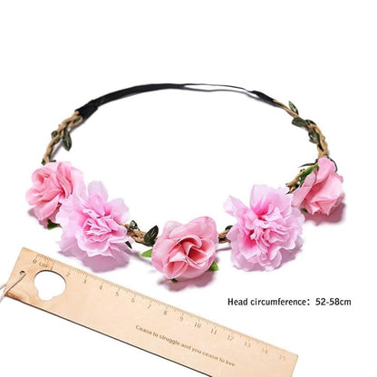 Women Headpieces Collection Accessories - 4PCS Boho Hair Wreaths, Flower Crowns, Tiaras for, Brides, Bridesmaids, Flower Girls, Weddings (A003-4PC)