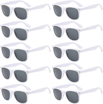 Pibupibu 10/20 Packs Adults Wholesale Neon Colors Square Retro Style Party Favors Sunglasses