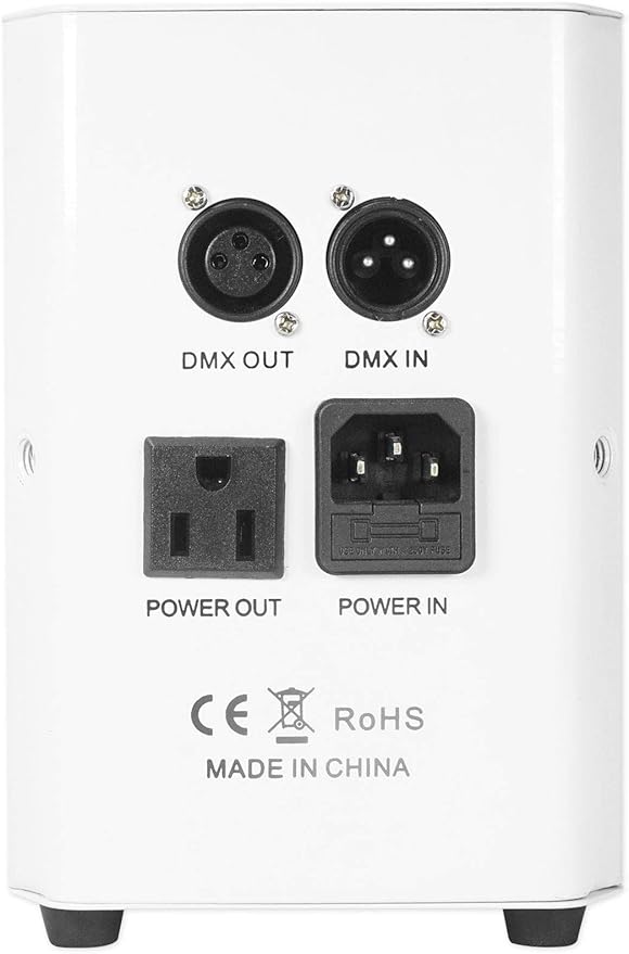Rockville ROCKWEDGE Package White (6) Battery Wireless Par Lights with Charging Case, 6-in-1 RGBWA+UV, 7500mAh Battery, DMX Control, 6500 Lux Brightness, for DJs and Event Planners