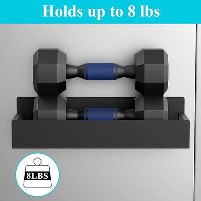 2 Pack Magnetic Spice Storage Rack Organizer for Refrigerator and Oven, Matt Black Fridge Organizers and Storage