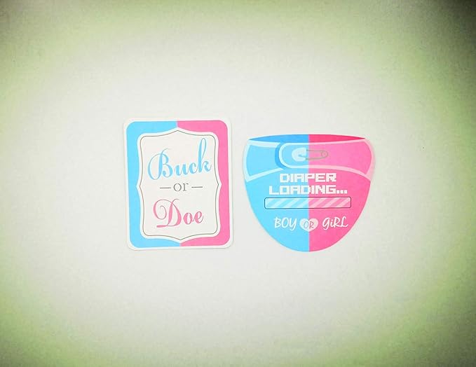 Baby Photo Booth Props Gender Reveal Party Boy or Girl Shower Birthday Party
