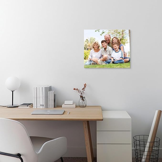 DBLAKI Personalized Custom Canvas Prints - Custom Framed Canvas Prints With Your Photos,Printed Photo To Canvas Wall Art Ideal for Home Decor Gifts Keepsakes 12" x10"
