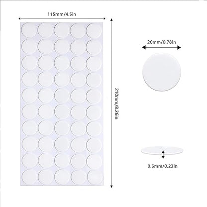 Adhesive Stick dots Two-Sided Sided Mounting Putty Stick Tack for Wall Hanging Crafts Balloons Festival Party Decorations,Clean Removable(0.78"*0.78"-100)