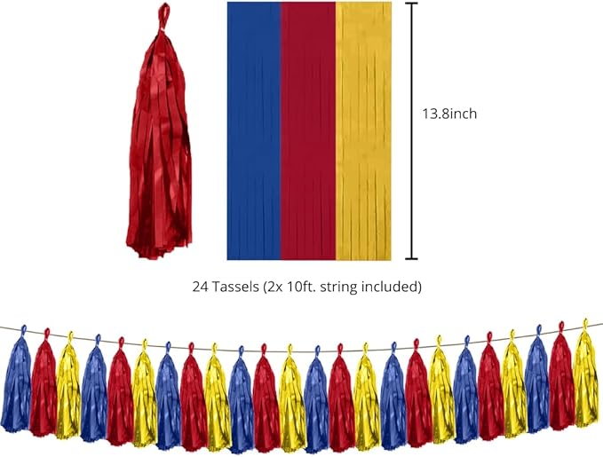 Hades Colombian Party Decorations – Colombian Themed Party Decorations – Colombia Theme Party Decor – Decoracion Para Fiesta de Colombia – Colombian Party Supplies For Adults Kids – Colombian Birthday