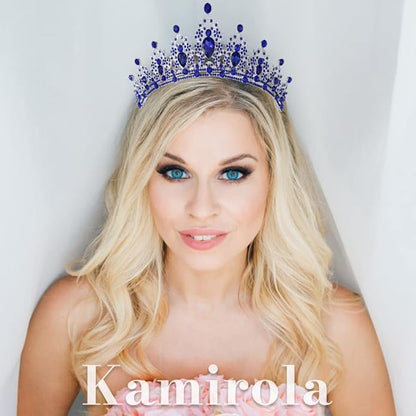 Kamirola - Queen Crown and Tiaras Princess Crown for Women and Girls Crystal Headbands for Bridal, Princess for Wedding and Party（01）