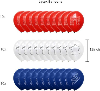Hades French Party Decor – Paris Party Decorations – France Party Decorations – French Flag Decorations – Bastille Day Decor – French Themed Decorations – Birthday Theme Party Supplies Adults and Kids