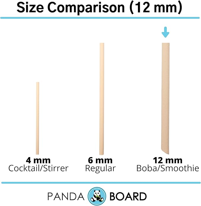 Bamboo Straws (12 mm Unwrapped Case)