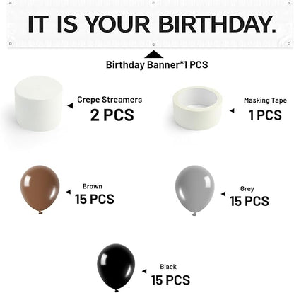 The Office TV Show Inspired Birthday Party Kit, 49 Pcs Decorations Set with Banner, Balloons, Streamers & Tape for Themed Parties, Retirement, Gifts for Fans