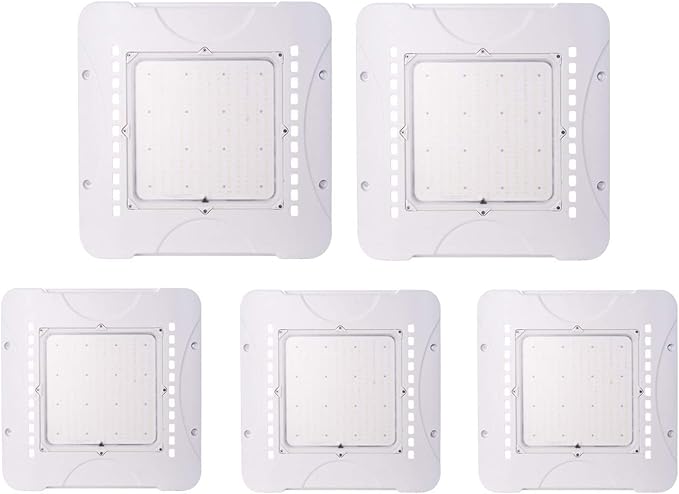 LED Canopy Lights 240W 33600 Lumens 5000K Daylight White 850W HID/MH Equivalent,Die Cast Aluminum Waterproof IP65,Commercial Area & Outdoor Lighting,Ceiling Lighting Fixtures (5 Pack)