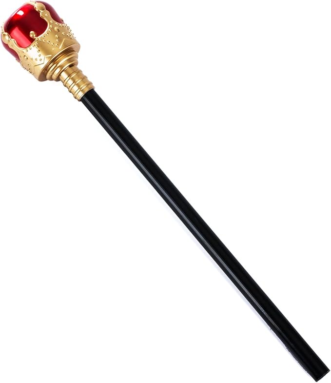 Tigerdoe Kings Crown and Scepter - King Costume Accessories - Royal Costumes - Dress Up