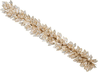 Holiday Tree Handcrafted 48" Capiz Shell Coastal Christmas Garland – Rectangular Design for Indoor Use | Elegant Capiz Splendor & Beach Christmas Decor for Home