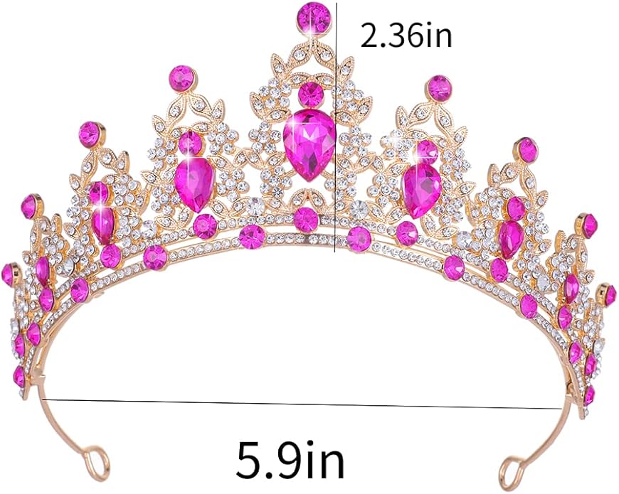 Kamirola - Queen Crown and Tiaras Princess Crown for Women and Girls Crystal Headbands for Bridal, Princess for Wedding and Party（01）
